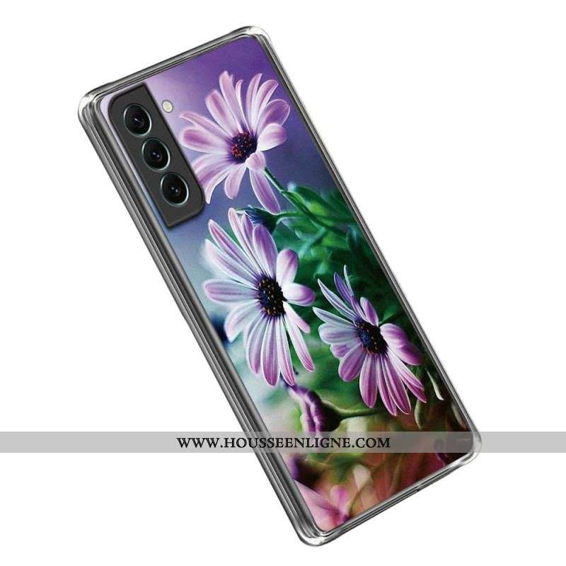 Coque Samsung Galaxy S23 Plus 5G Silicone Florale