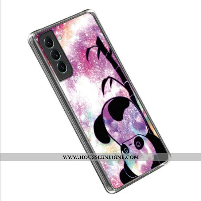 Coque Samsung Galaxy S23 Plus 5G Silicone Panda à l'Envers