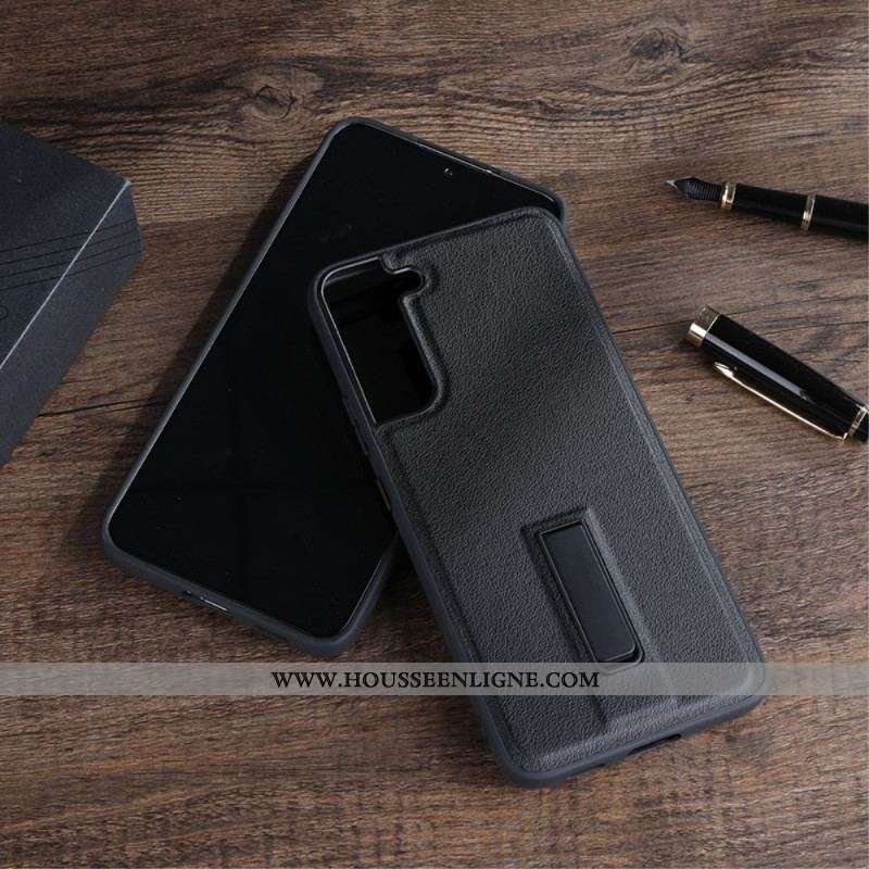 Coque Samsung Galaxy S23 Plus 5G Simili Cuir avec Support
