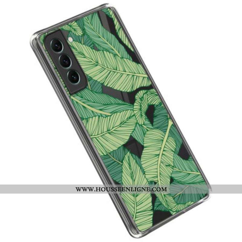 Coque Samsung Galaxy S23 Plus 5G Transparente Feuilles
