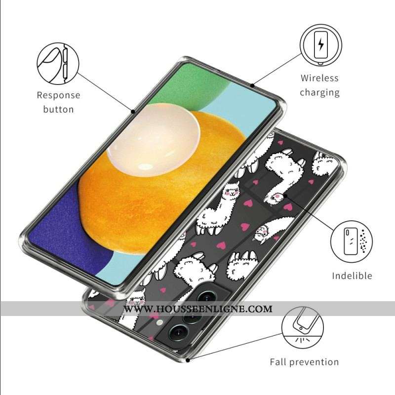 Coque Samsung Galaxy S23 Plus 5G Transparente Multiples Lamas