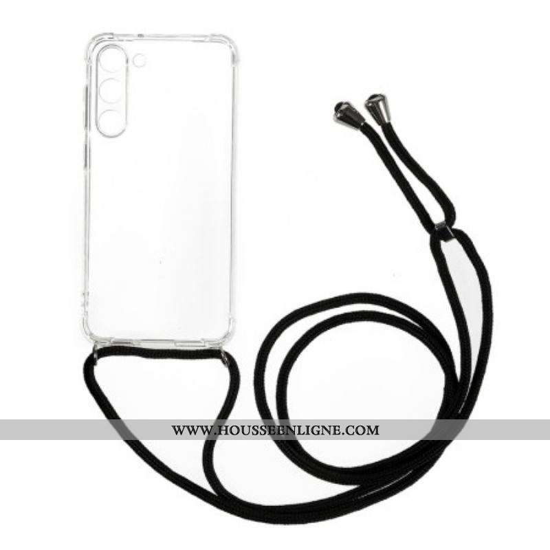 Coque Samsung Galaxy S23 Plus 5G Transparente avec Cordon