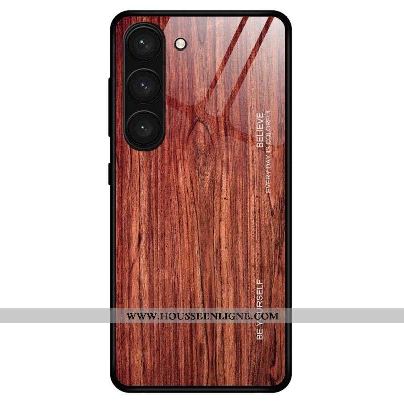 Coque Samsung Galaxy S23 Plus 5G Verre Trempé Design Bois