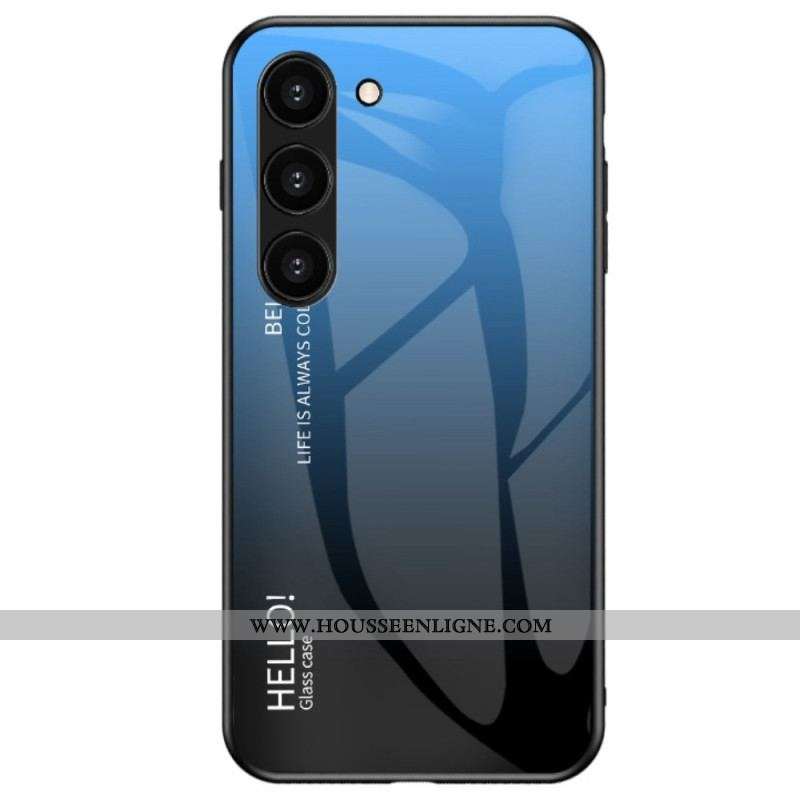 Coque Samsung Galaxy S23 Plus 5G Verre Trempé Hello