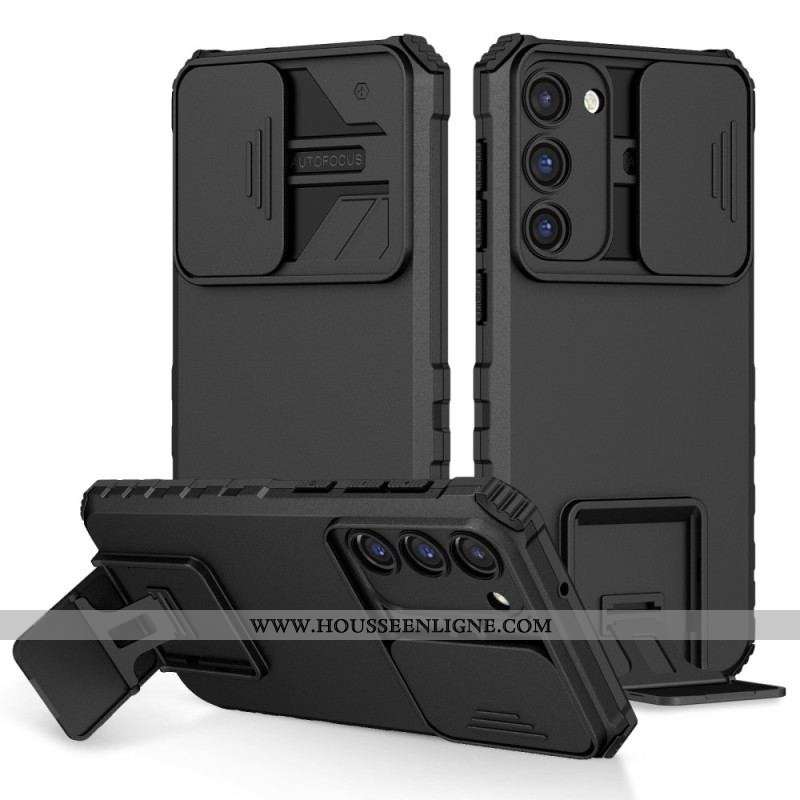 Coque Samsung Galaxy S23 Plus Protège Appareil Photo avec Support