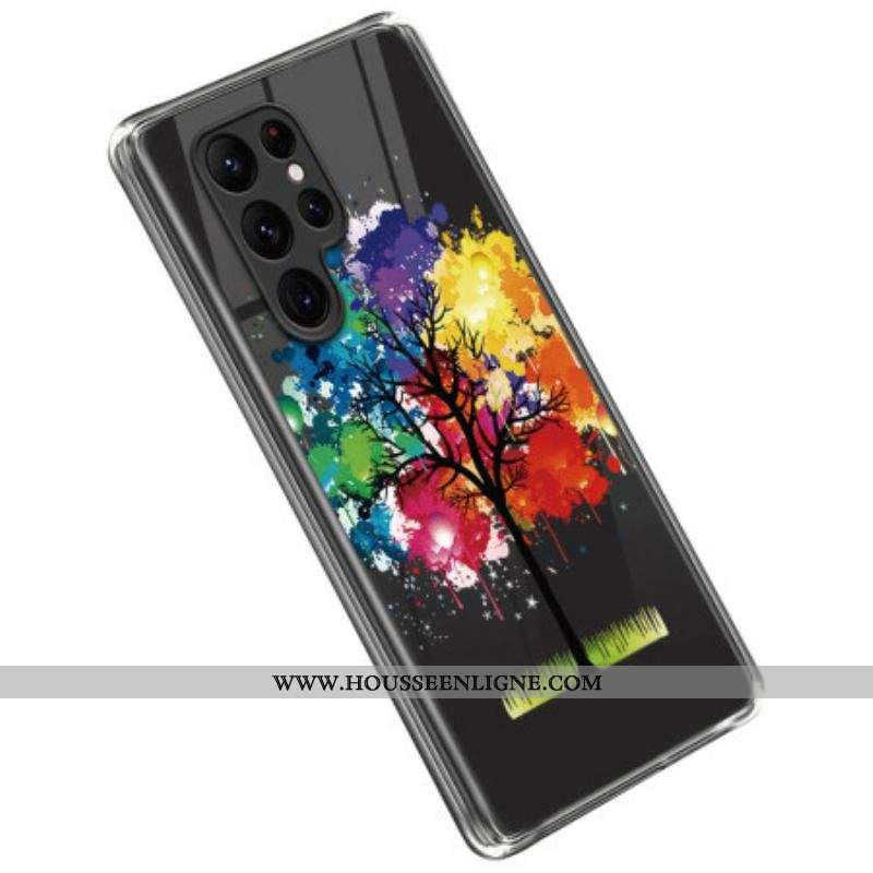 Coque Samsung Galaxy S23 Ultra 5G Arbre Aquarelle