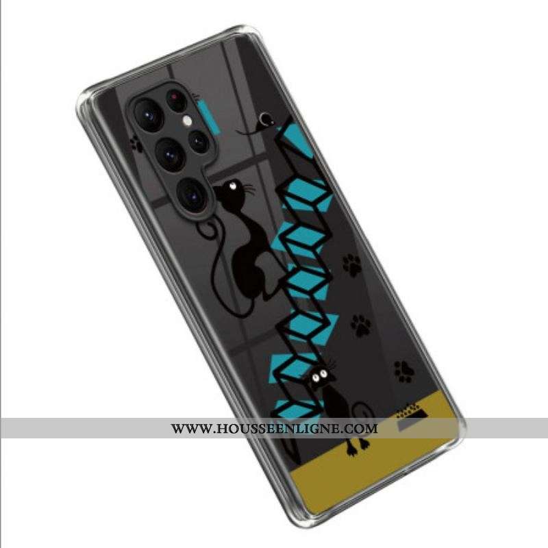 Coque Samsung Galaxy S23 Ultra 5G Drôles de Chats