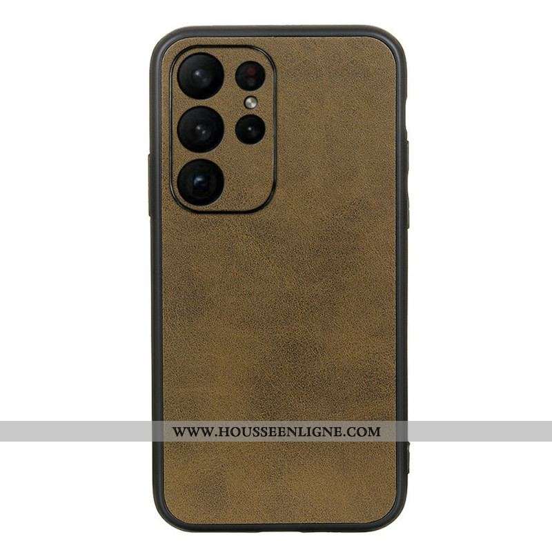 Coque Samsung Galaxy S23 Ultra 5G Effet Cuir Look Raffiné