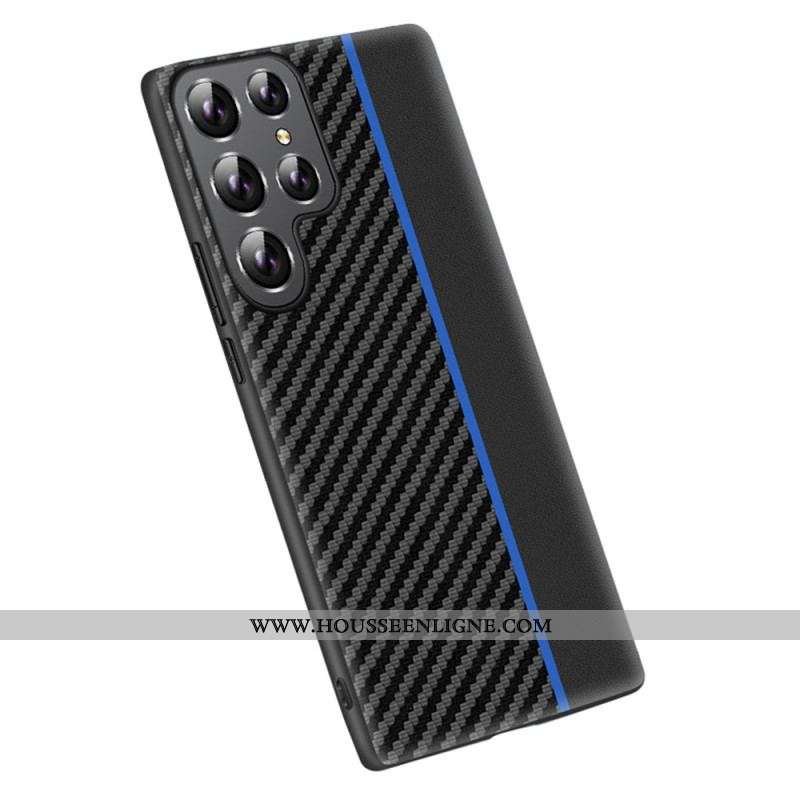 Coque Samsung Galaxy S23 Ultra 5G Fibre Carbone Ligne