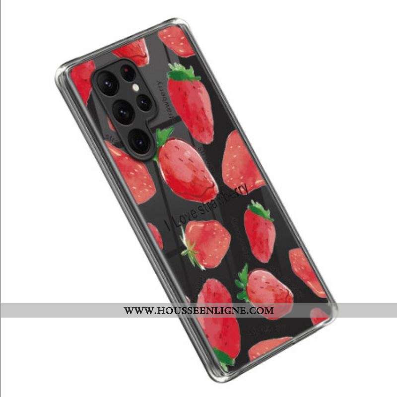 Coque Samsung Galaxy S23 Ultra 5G Fraises