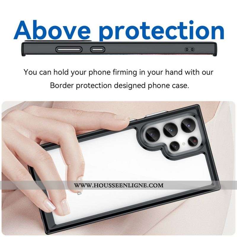 Coque Samsung Galaxy S23 Ultra 5G Hybride Rebords Colorés