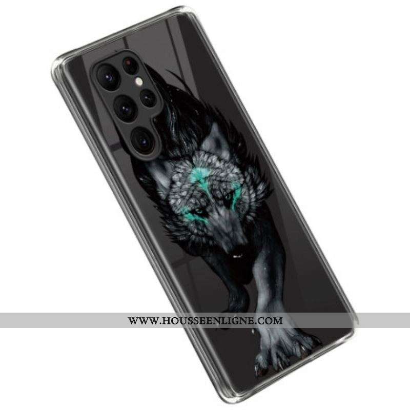 Coque Samsung Galaxy S23 Ultra 5G Loup Fier