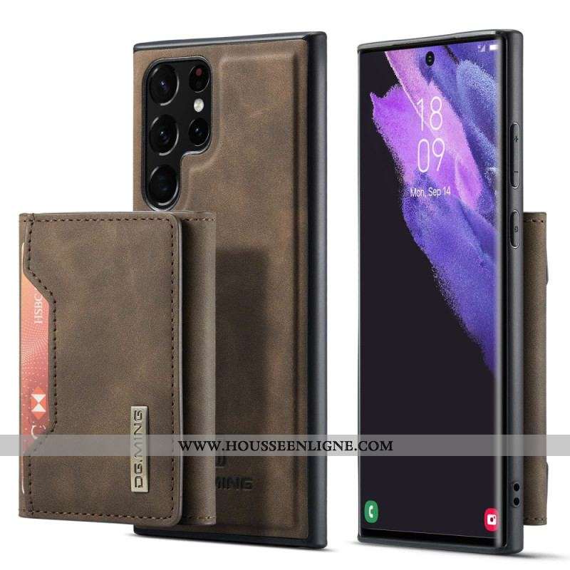 Coque Samsung Galaxy S23 Ultra 5G Porte-Cartes Détachable DG.MING