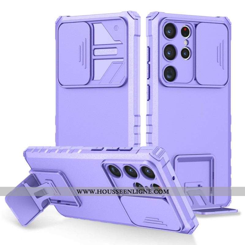 Coque Samsung Galaxy S23 Ultra 5G Protège Appareil Photo avec Support