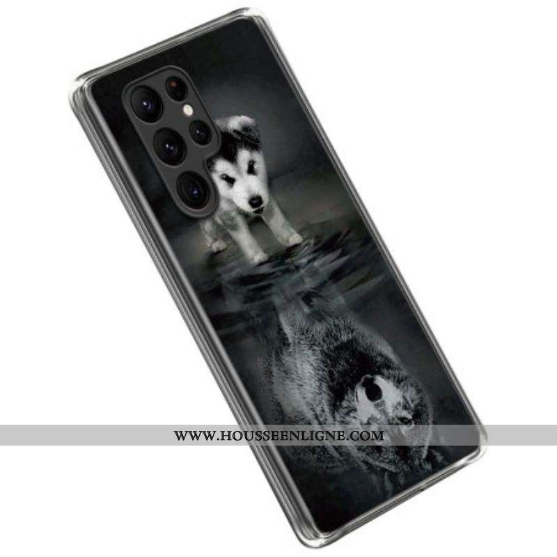 Coque Samsung Galaxy S23 Ultra 5G Rêve de Chiot