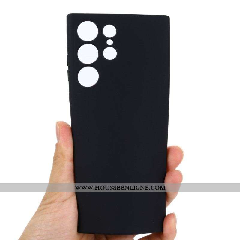 Coque Samsung Galaxy S23 Ultra 5G Silicone Liquide avec Lanière