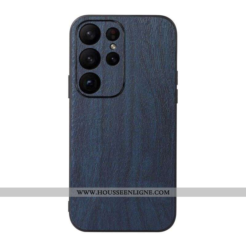 Coque Samsung Galaxy S23 Ultra 5G Style Cuir Effet Bois