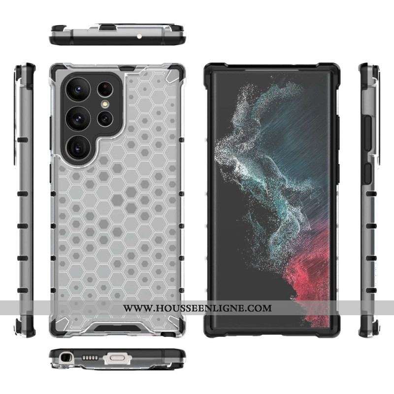 Coque Samsung Galaxy S23 Ultra 5G Style Nid d'Abeille