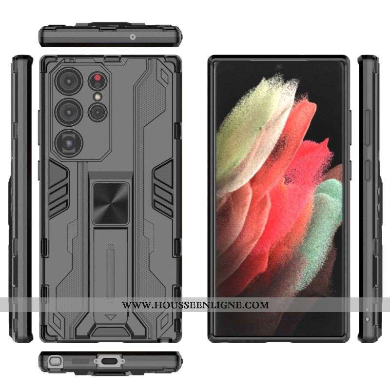 Coque Samsung Galaxy S23 Ultra 5G Support Amovible Vertical et Horizontal