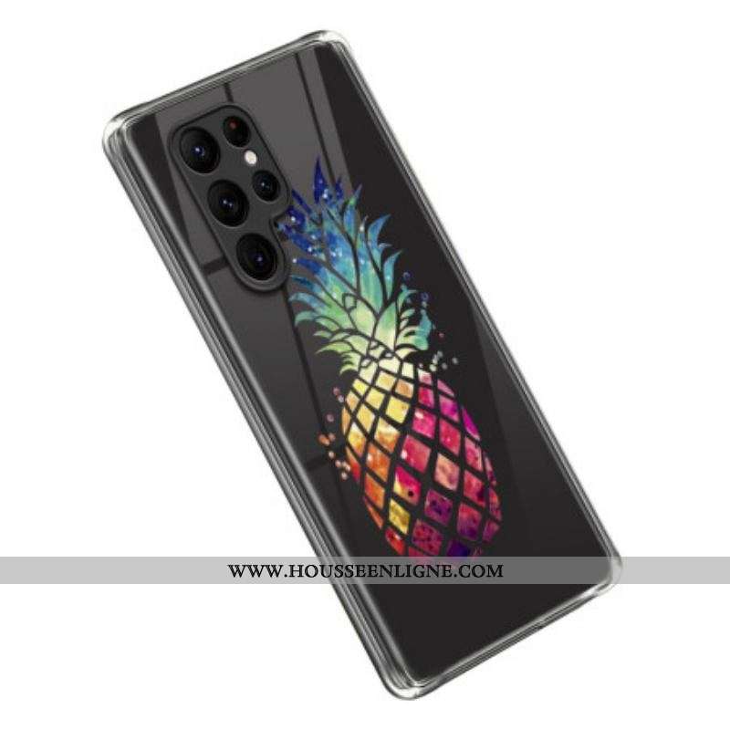Coque Samsung Galaxy S23 Ultra 5G Transparente Ananas