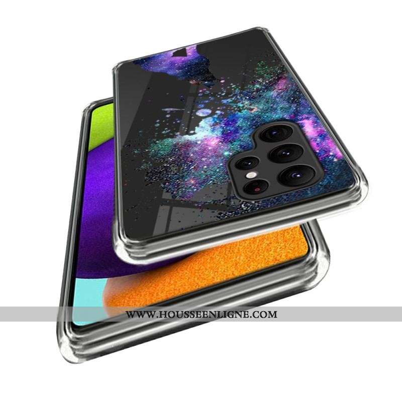 Coque Samsung Galaxy S23 Ultra 5G Transparente Loup Sauvage