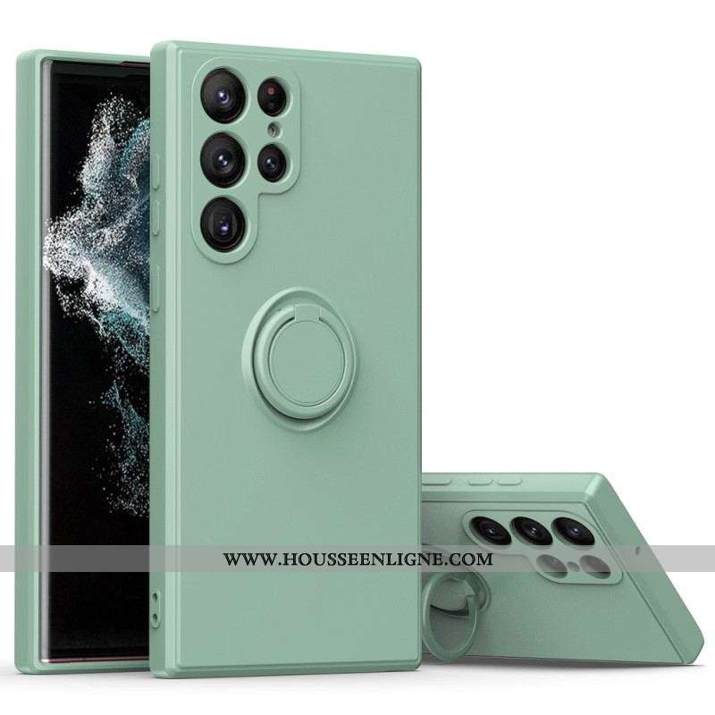 Coque Samsung Galaxy S23 Ultra 5G Unie Anneau-Support