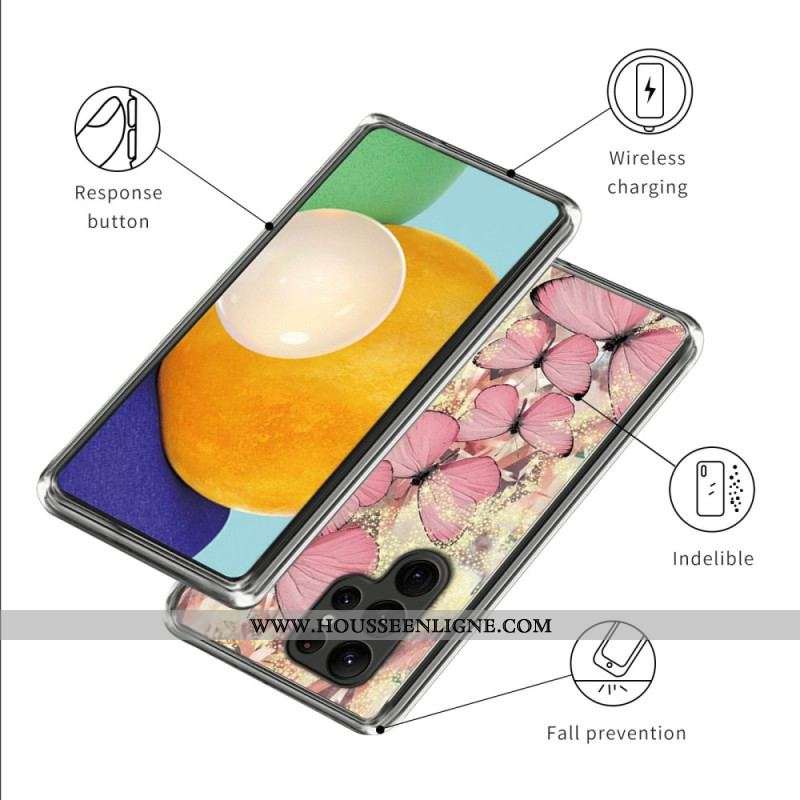 Coque Samsung Galaxy S23 Ultra 5G Vol des Papillons