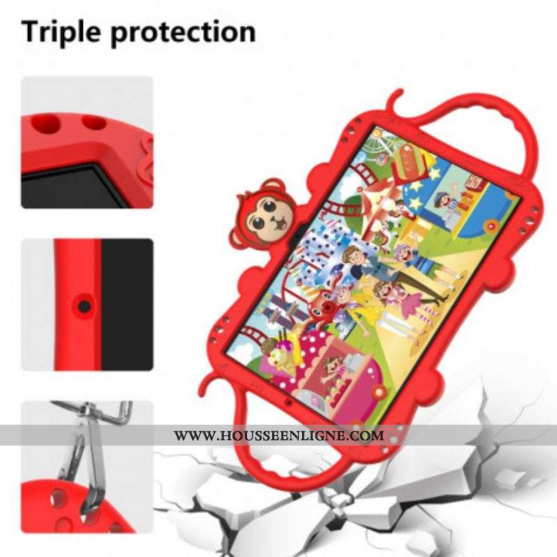 Coque Samsung Galaxy Tab A7 (2020) Multi-Fonctionnelle Singe
