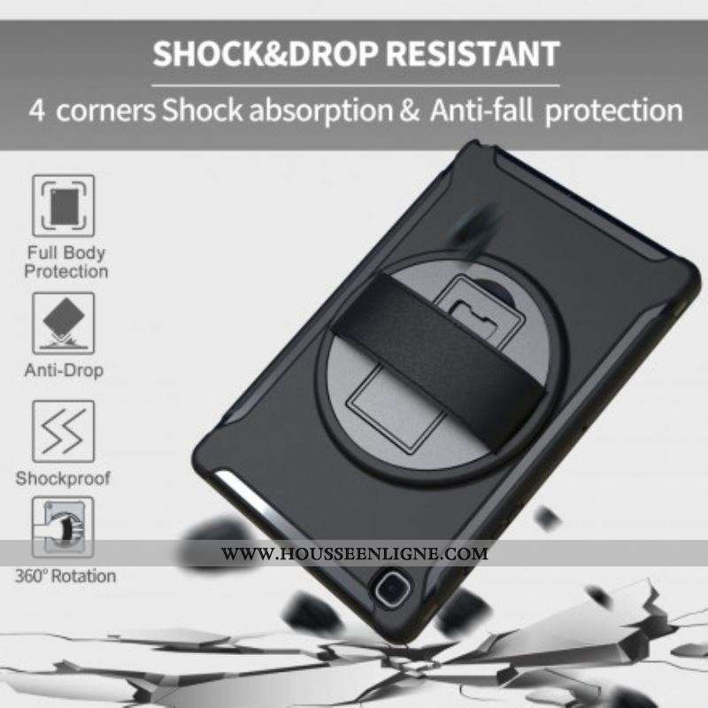 Coque Samsung Galaxy Tab A7 (2020) Triple Protection avec Sangle et Support