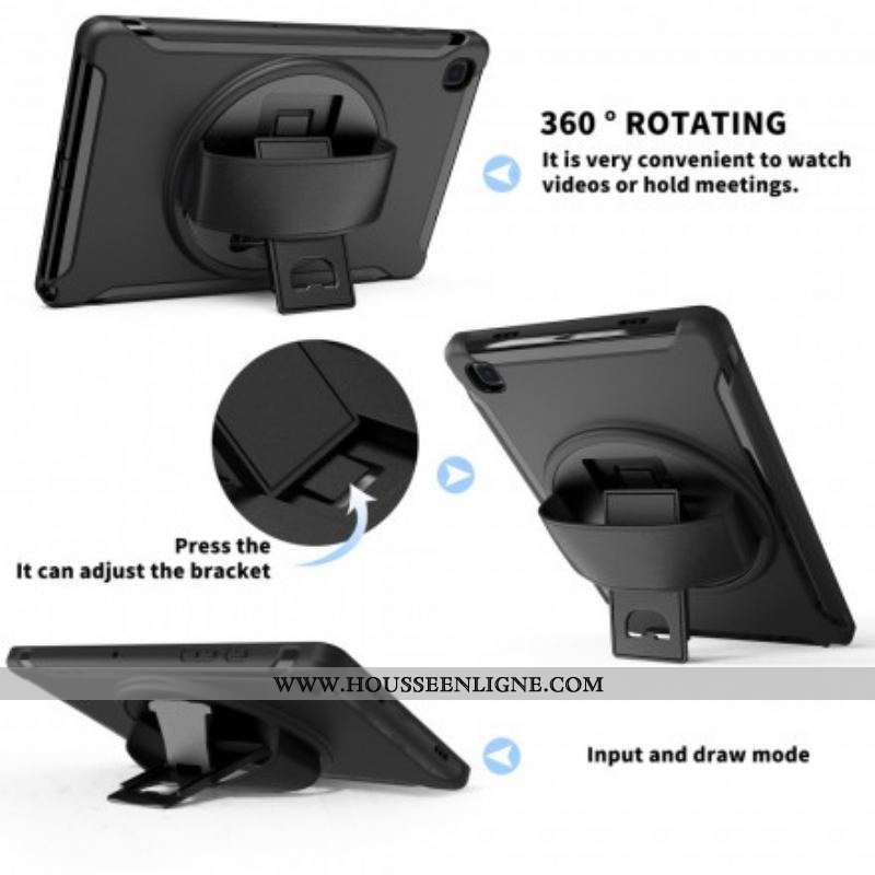 Coque Samsung Galaxy Tab A7 (2020) Triple Protection avec Sangle et Support