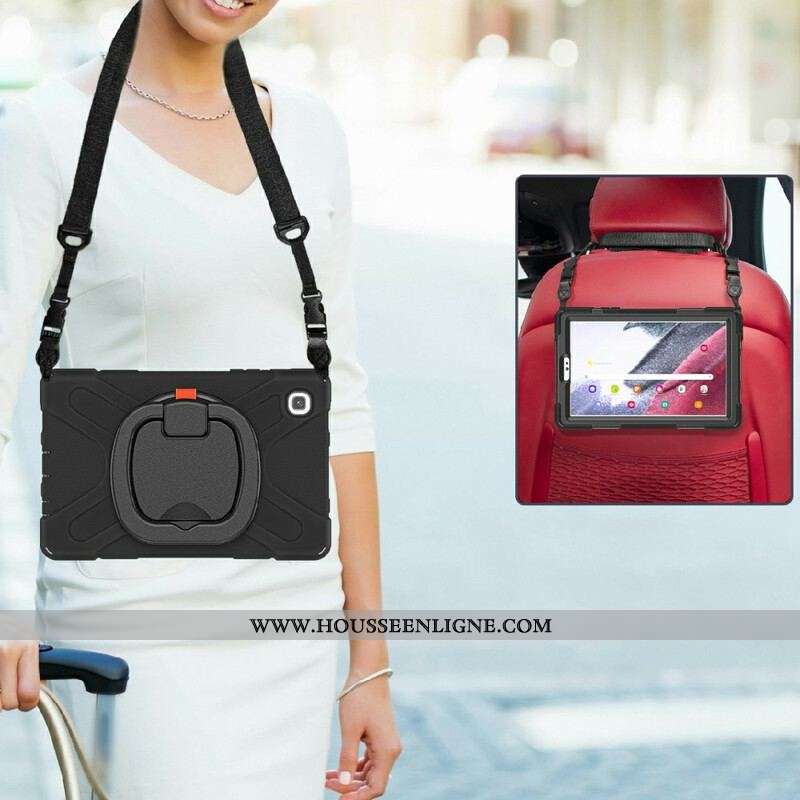 Coque Samsung Galaxy Tab A7 Lite Multi-Fonctionnelle avec Bandoulière