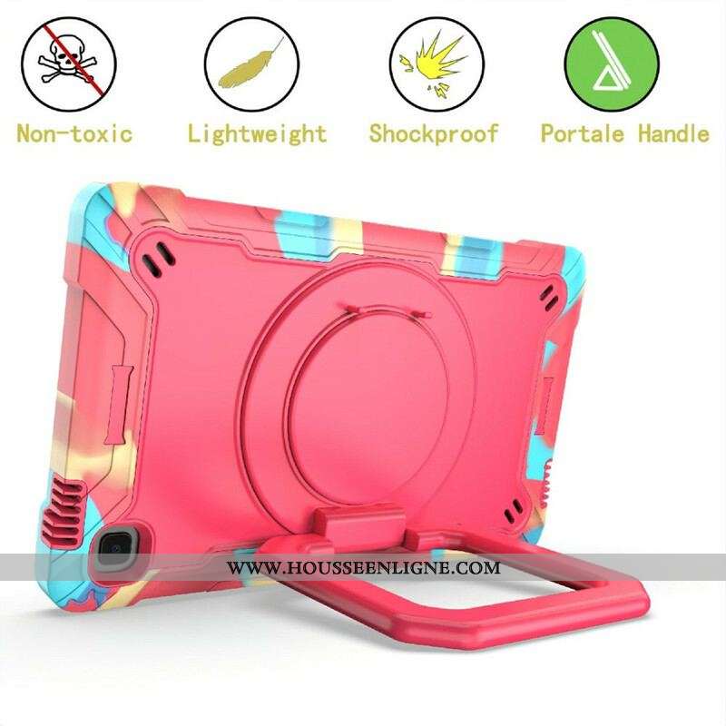 Coque Samsung Galaxy Tab A7 Lite Support et Bandoulière Color