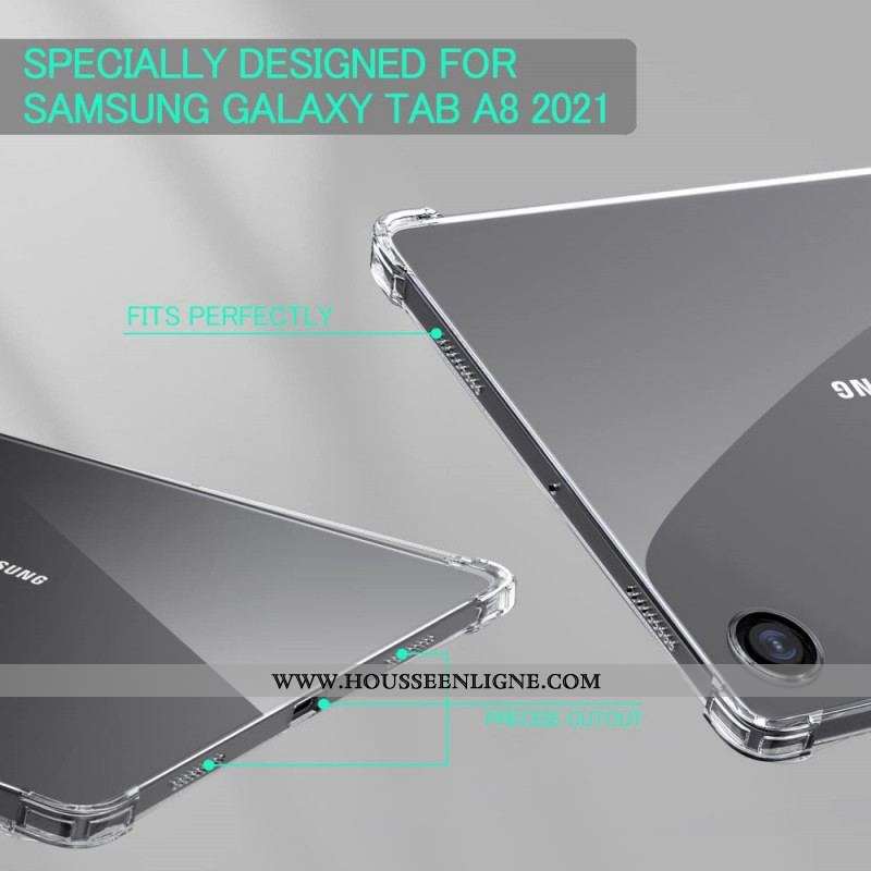 Coque Samsung Galaxy Tab A8 (2021) Silicone Transparent