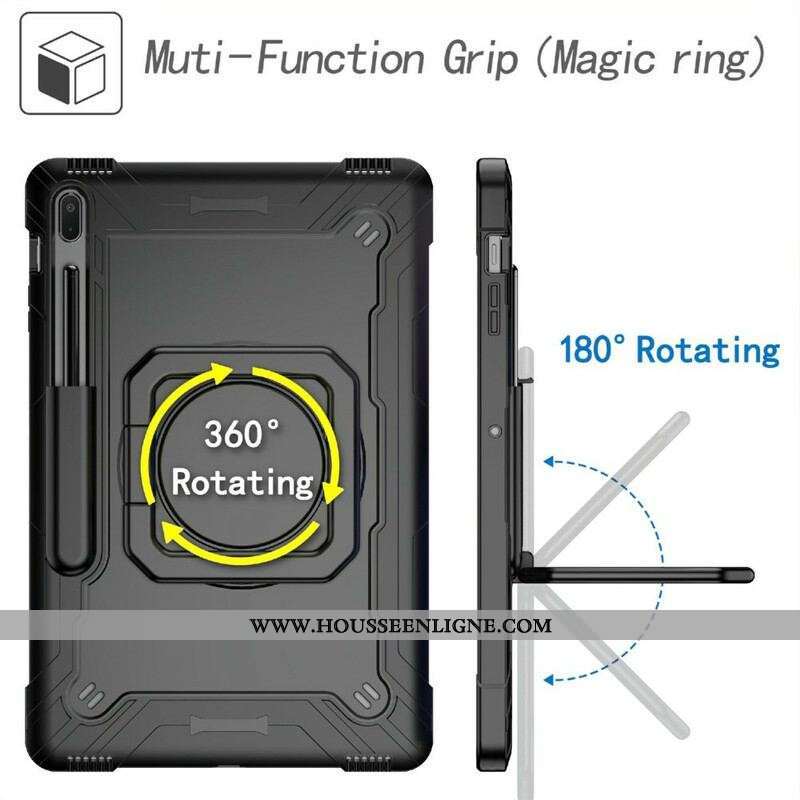 Coque Samsung Galaxy Tab S8 Plus / S7 Plus / S7 FE Support et Bandoulière