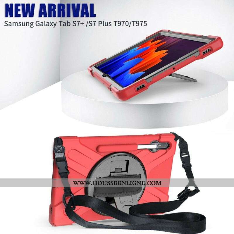 Coque Samsung Galaxy Tab S8 Plus / Tab S7 Plus Multi-Fonctionnelle