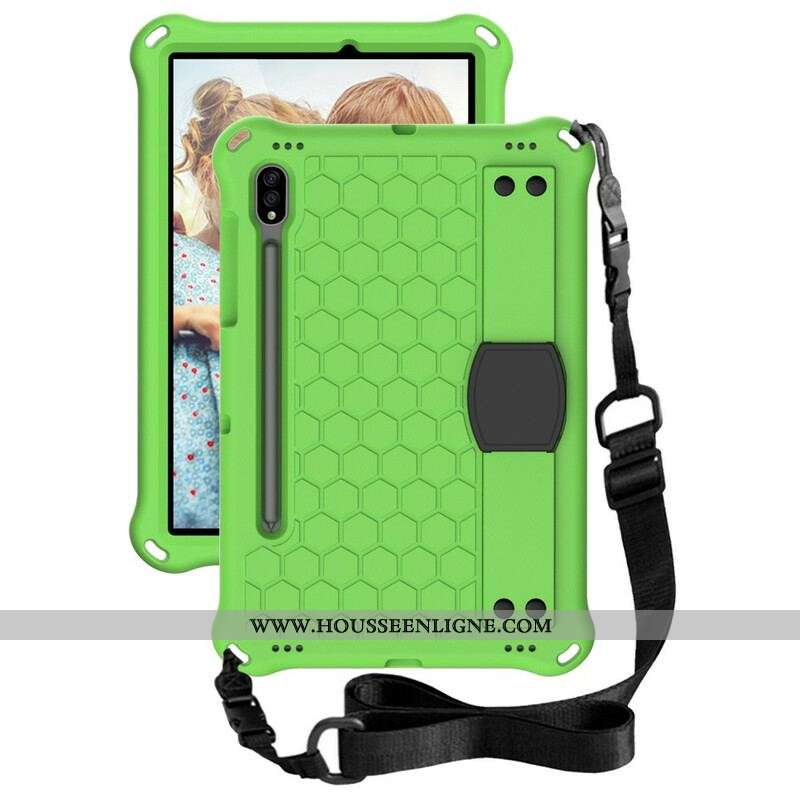 Coque Samsung Galaxy Tab S8 / Tab S7 EVA avec Sangle-Support et Bandoulière