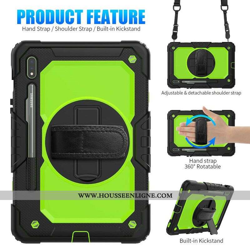 Coque Samsung Galaxy Tab S8 / Tab S7 Multi-Fonctionnelle Bicolore 2