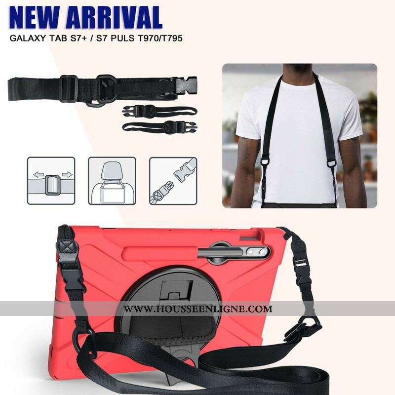 Coque Samsung Galaxy Tab S8 / Tab S7 Multi-Fonctionnelle