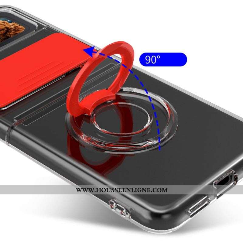 Coque Samsung Galaxy Z Flip 3 5G Anneau et Protège Module Photo