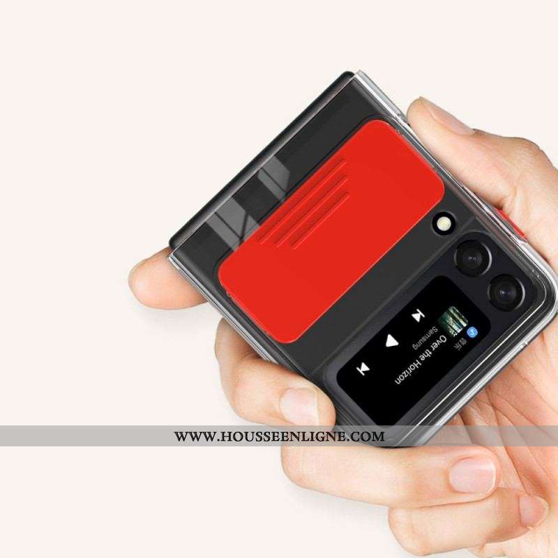 Coque Samsung Galaxy Z Flip 3 5G Anneau et Protège Module Photo