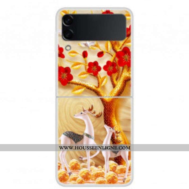 Coque Samsung Galaxy Z Flip 3 5G Arbre Doré