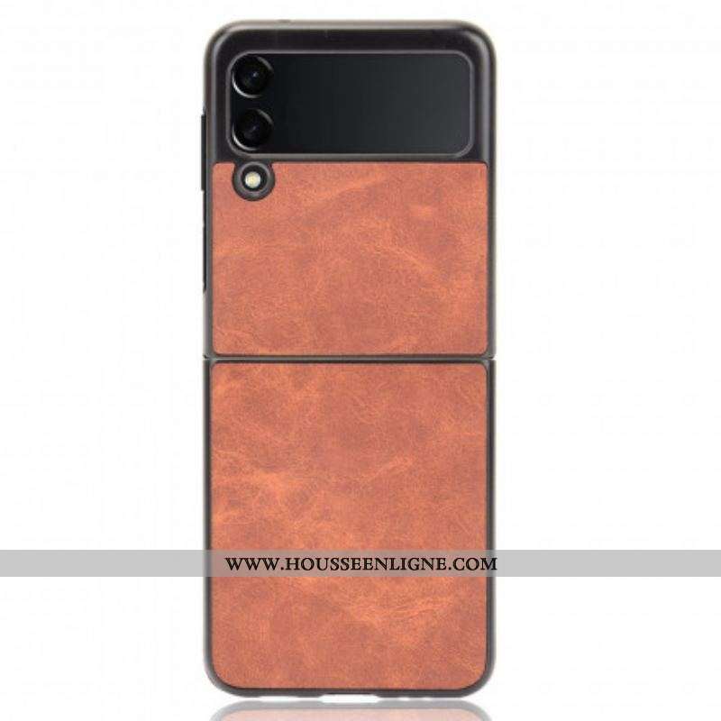 Coque Samsung Galaxy Z Flip 3 5G Effet Cuir
