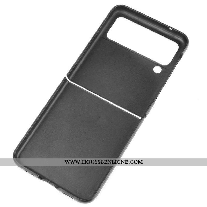 Coque Samsung Galaxy Z Flip 3 5G Effet Cuir Douceur