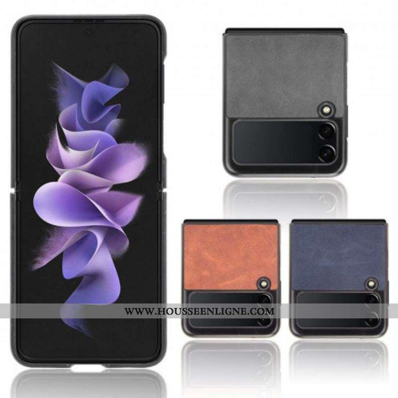 Coque Samsung Galaxy Z Flip 3 5G Effet Cuir