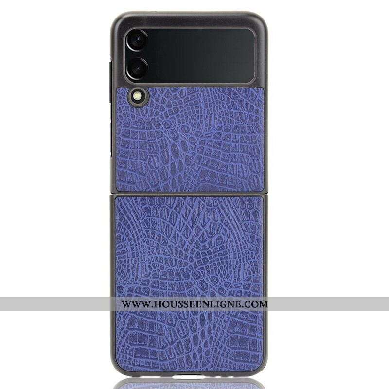 Coque Samsung Galaxy Z Flip 3 5G Effet Peau de Crocodile