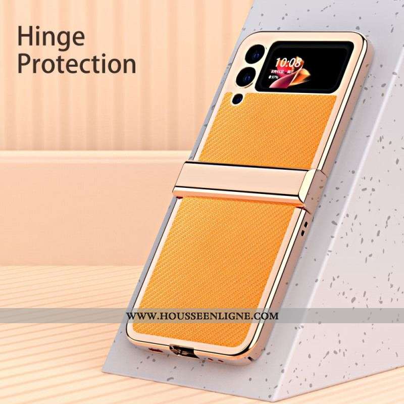 Coque Samsung Galaxy Z Flip 3 5G Fibre Carbone 3 Pièces