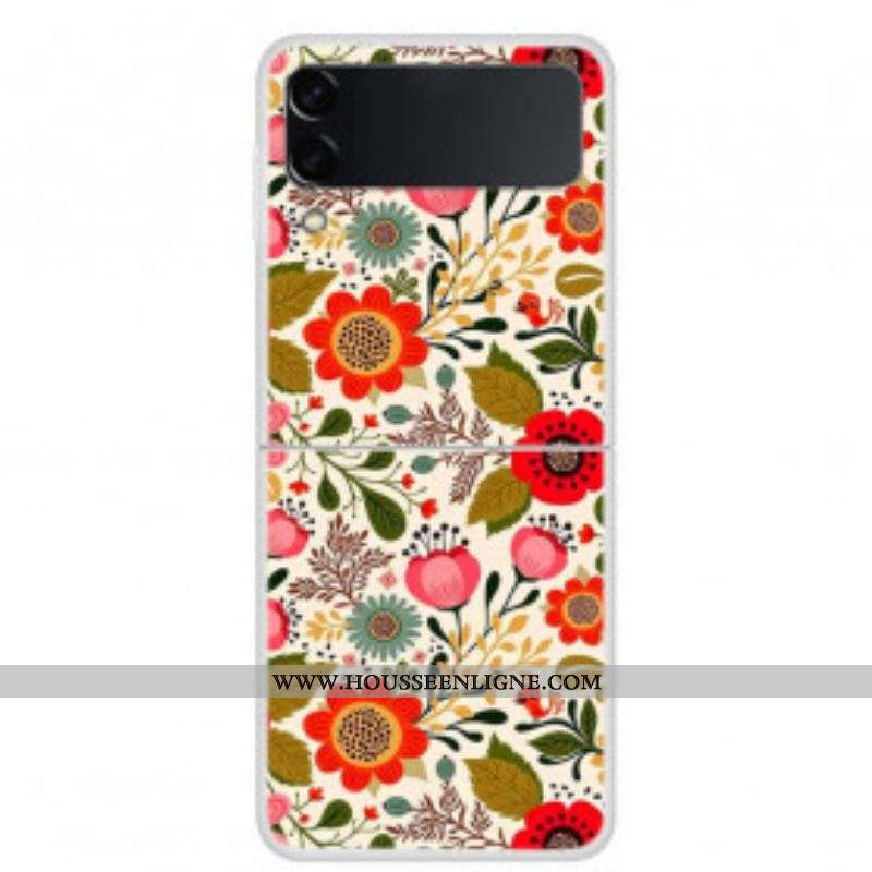 Coque Samsung Galaxy Z Flip 3 5G Fleurettes