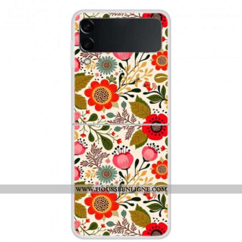 Coque Samsung Galaxy Z Flip 3 5G Fleurettes