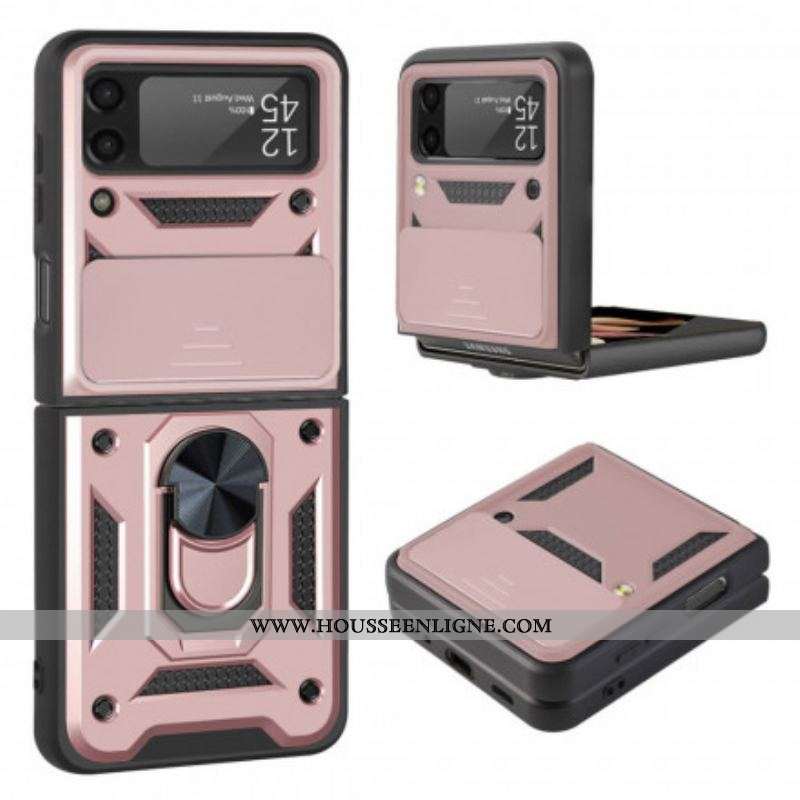 Coque Samsung Galaxy Z Flip 3 5G Hybride avec Anneau-Support