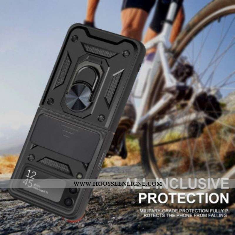 Coque Samsung Galaxy Z Flip 3 5G Hybride avec Anneau-Support